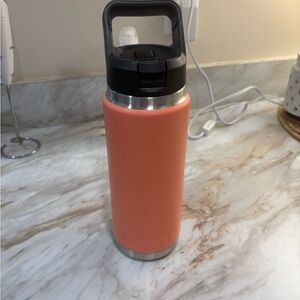 YETI 26 oz Orange/Coral Bottle with Handle- straw not included